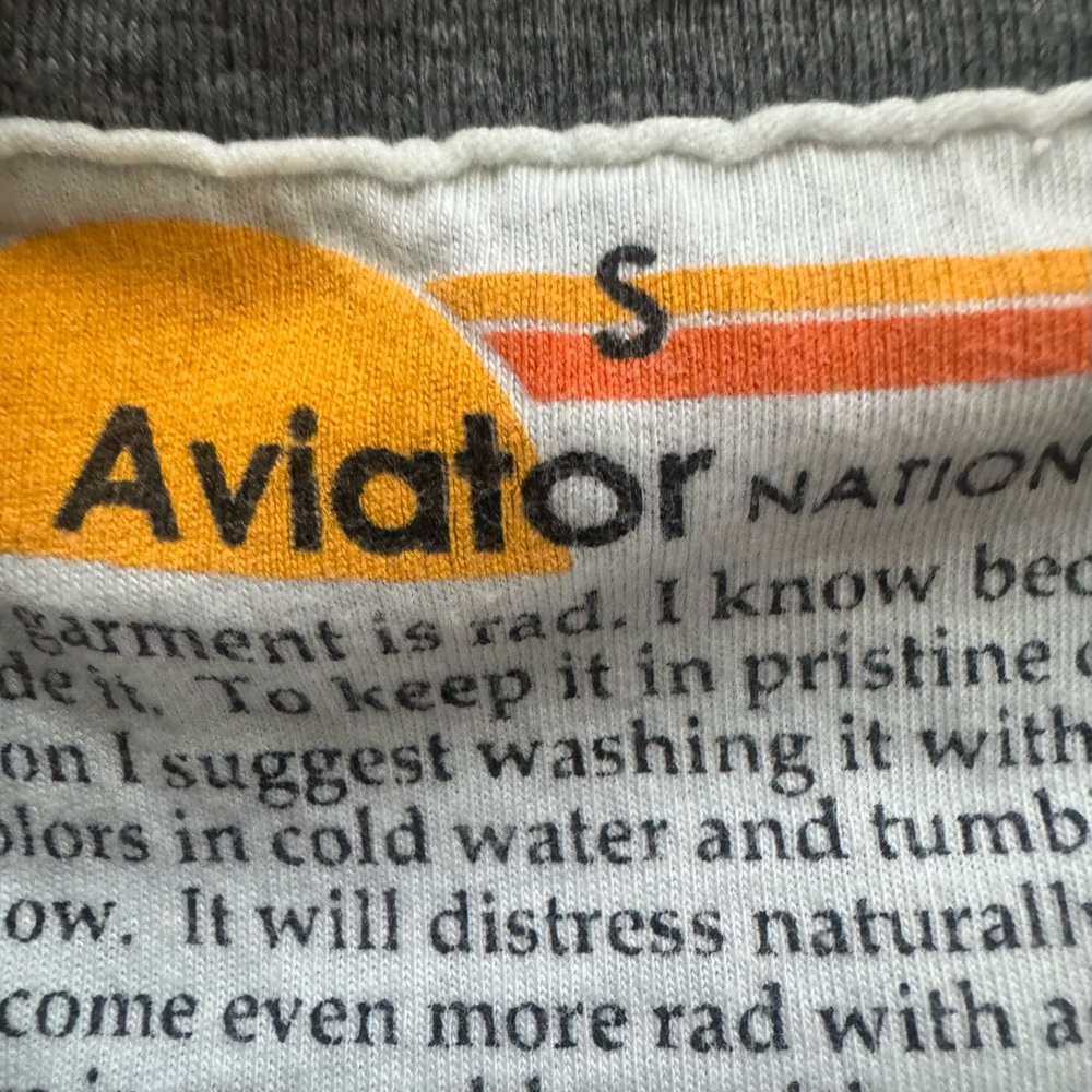 Aviator Nation Gray Sweatshirt with Colorful Logo Aspen, CO - Picture 3 of 3